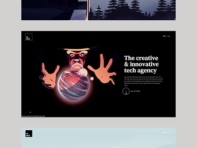Website - Digital agency WeMade animation branding creative digital agency figma homepage illustration illustrations interaction interface motion design personal website portfolio storytelling typography ui uiux ux web website