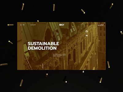 SKY - Corporate website agency animation branding corporate figma interaction interface menu motion responsive typography ui uiux ux web web design web designer website website for construction