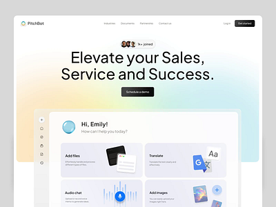 Website Design for AI Platform ai animation fintech landing page outcrowd promo landing saas services ui web development webdesign webflow website